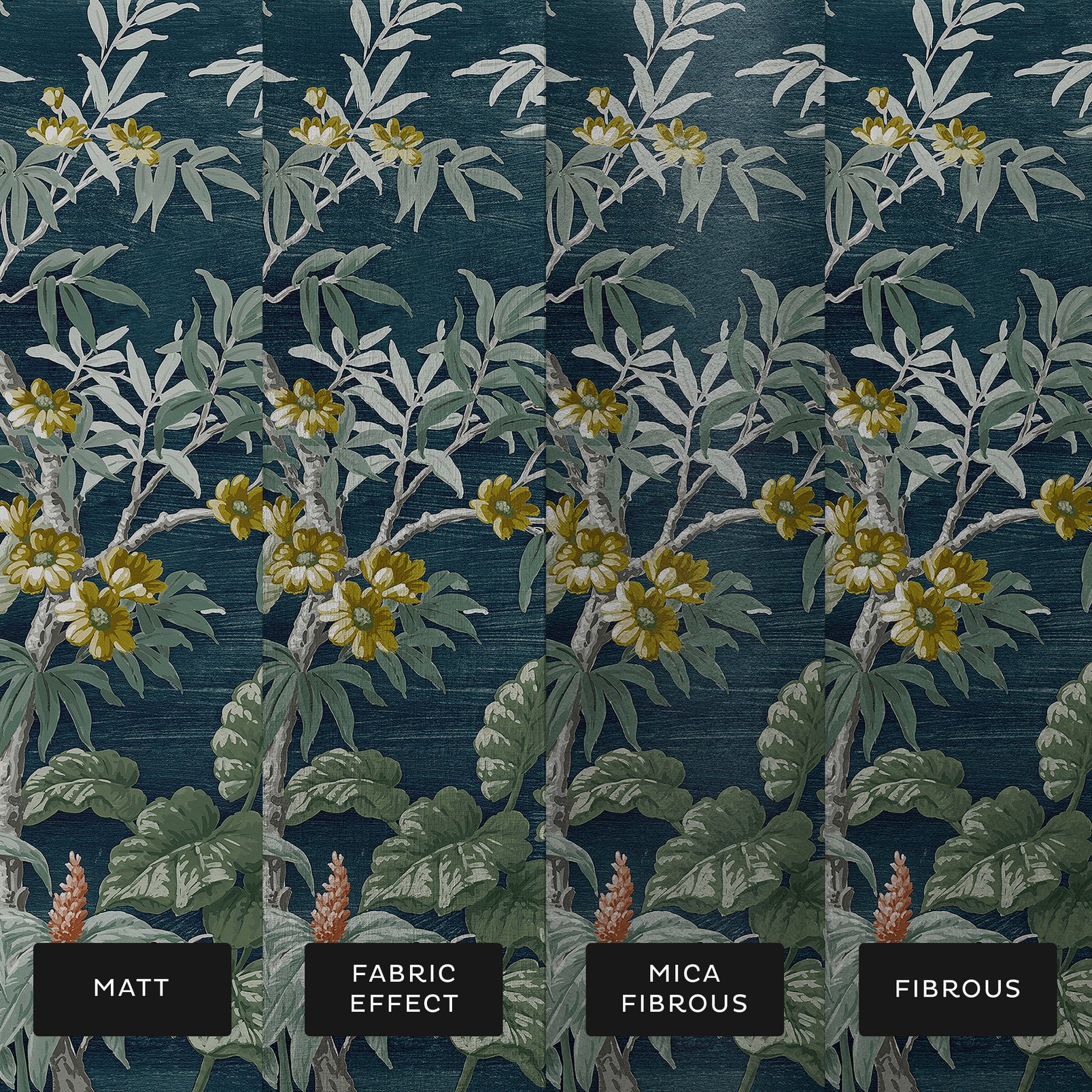 Vintage Tropical Night Bespoke Mural