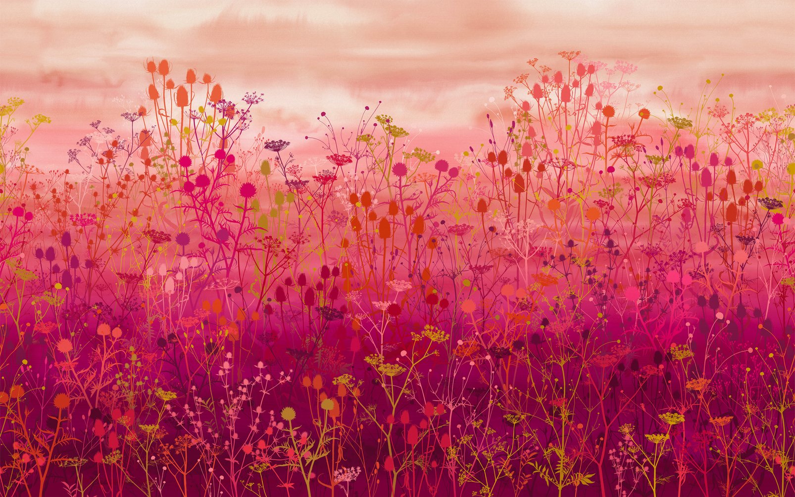 Tania's Garden Sunset Bespoke Mural