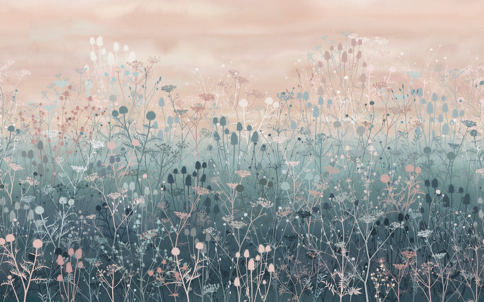 Tania's Garden Dusk Bespoke Mural