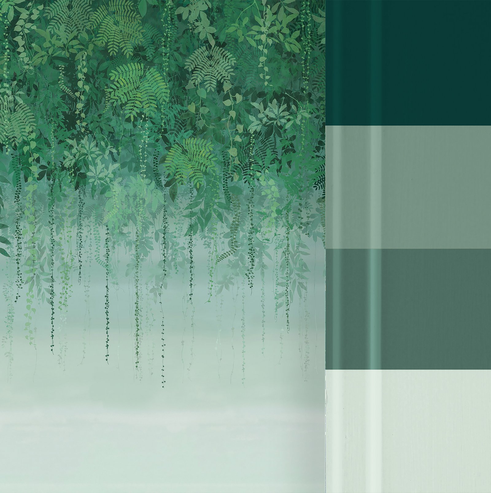 Enchanted Vale Emerald Bespoke Mural