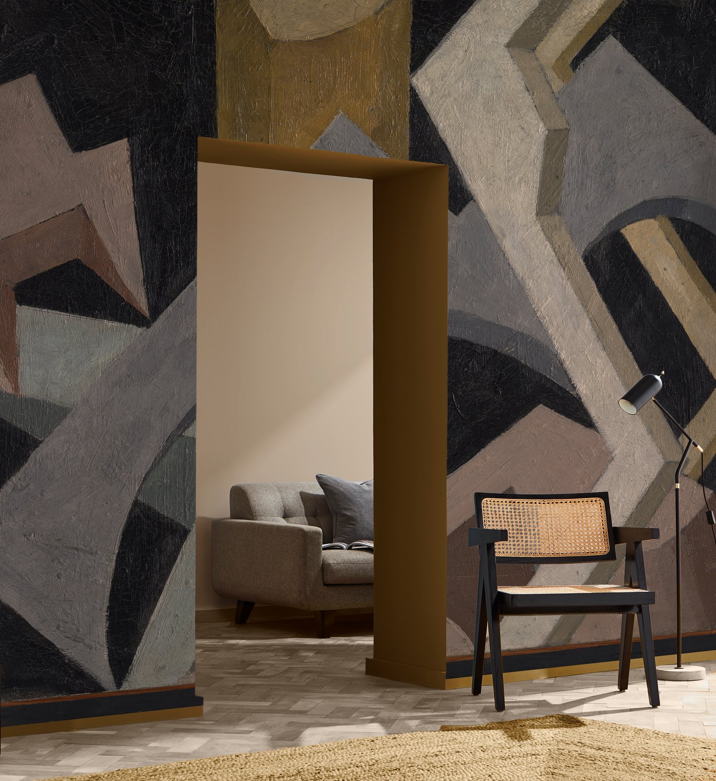 Dismorr Abstract Composition Bespoke Mural