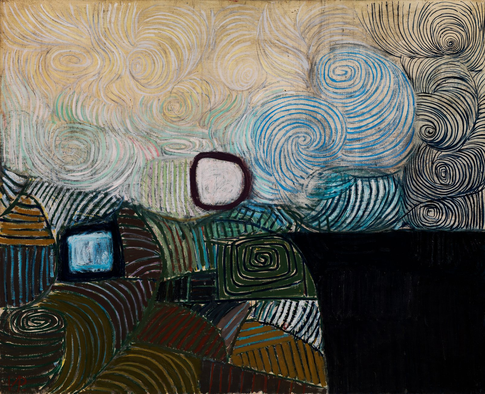 Pasmore Spiral Motif Bespoke Mural