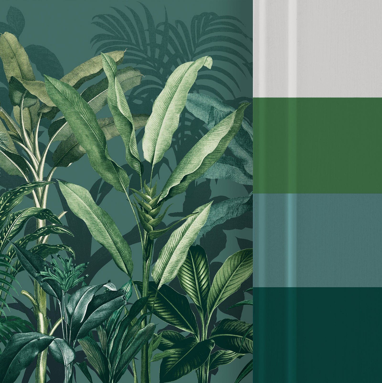 Congo Teal Bespoke Mural