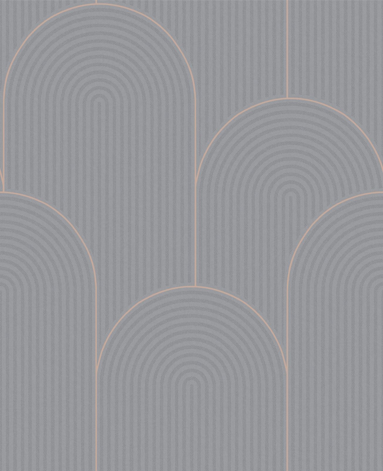Lancet Grey & Rose Gold Wallpaper