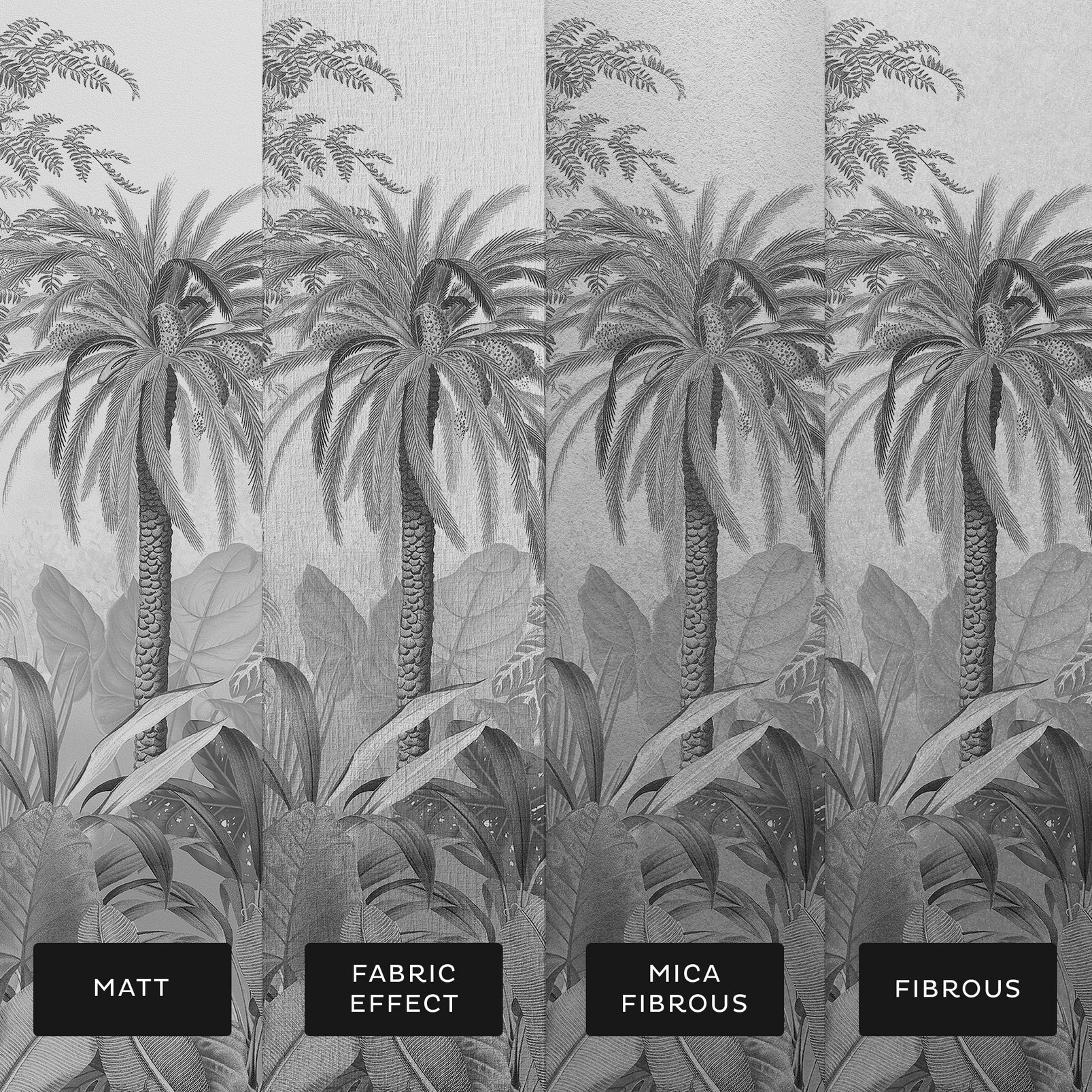 Paradise Jungle Sketch Bespoke Mural