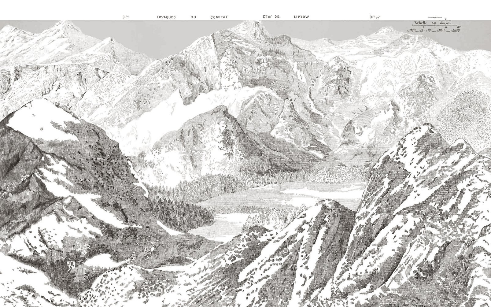 Sketch Mountain Gris Bespoke Mural