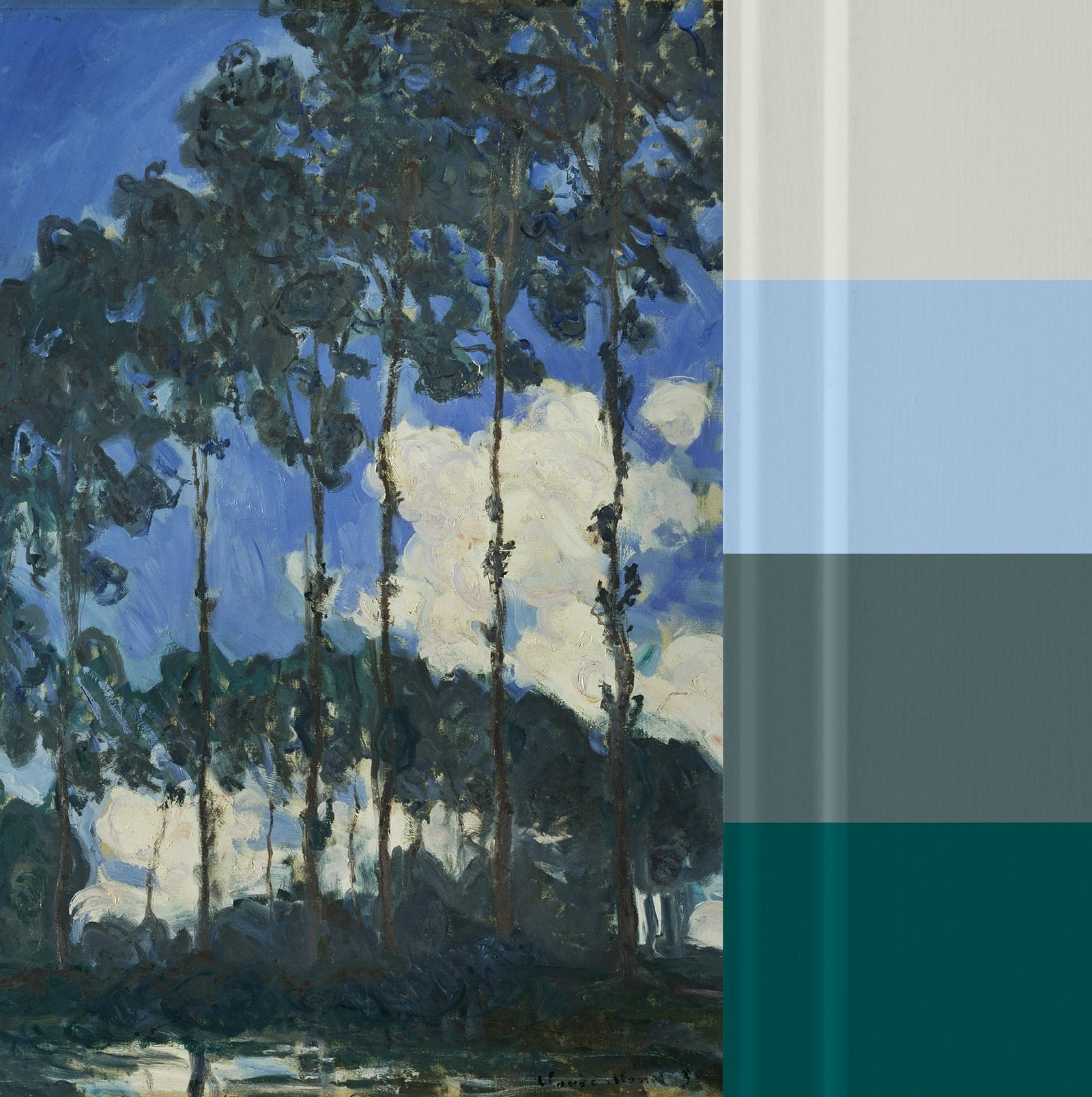 Monet Poplars on the Epte Bespoke Mural