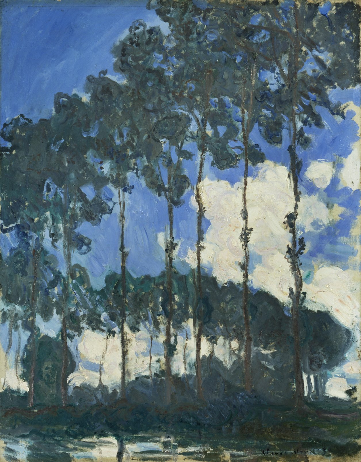 Monet Poplars on the Epte Bespoke Mural
