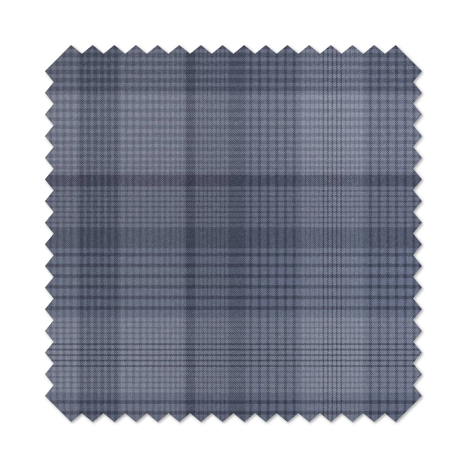 Heritage Plaid Blue Curtain