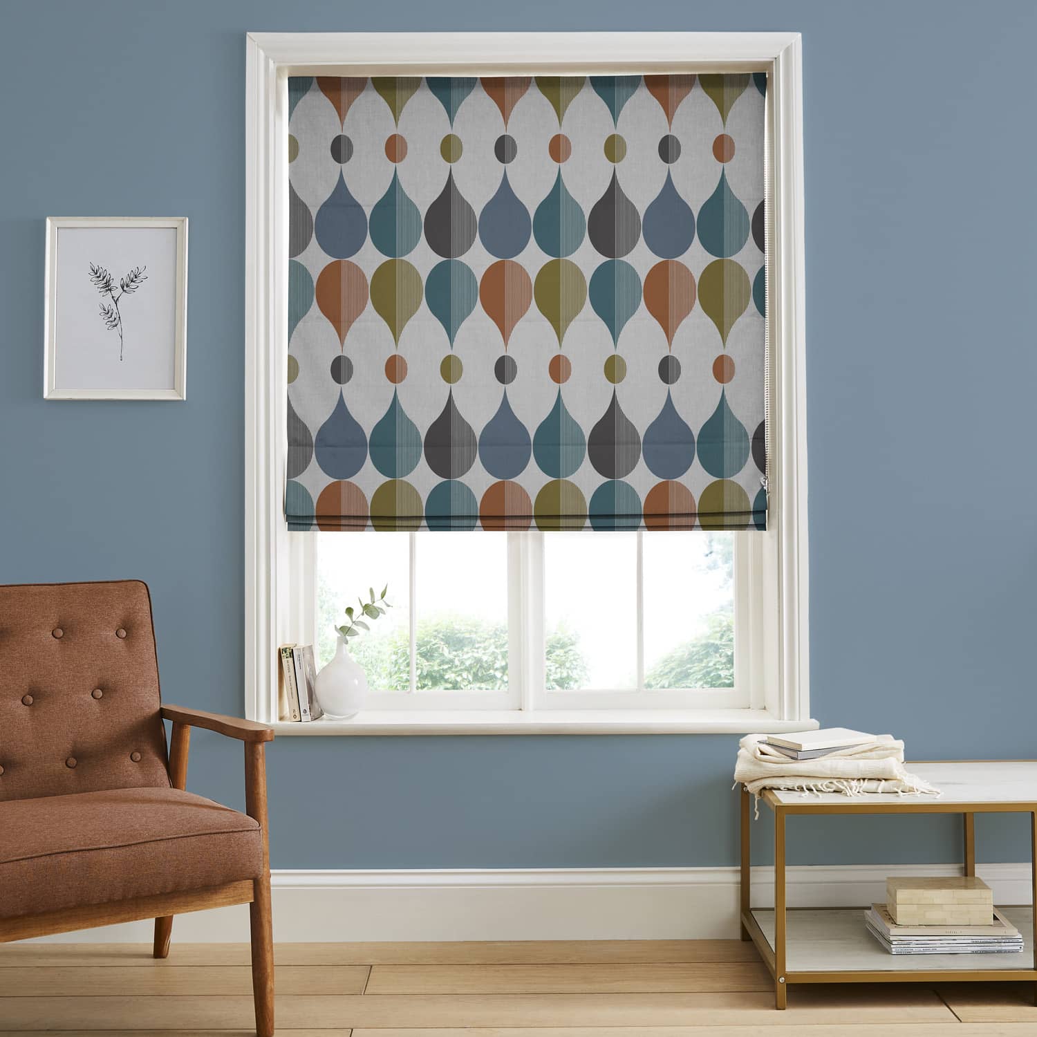 Coronation Craze Carnival Roman Blind
