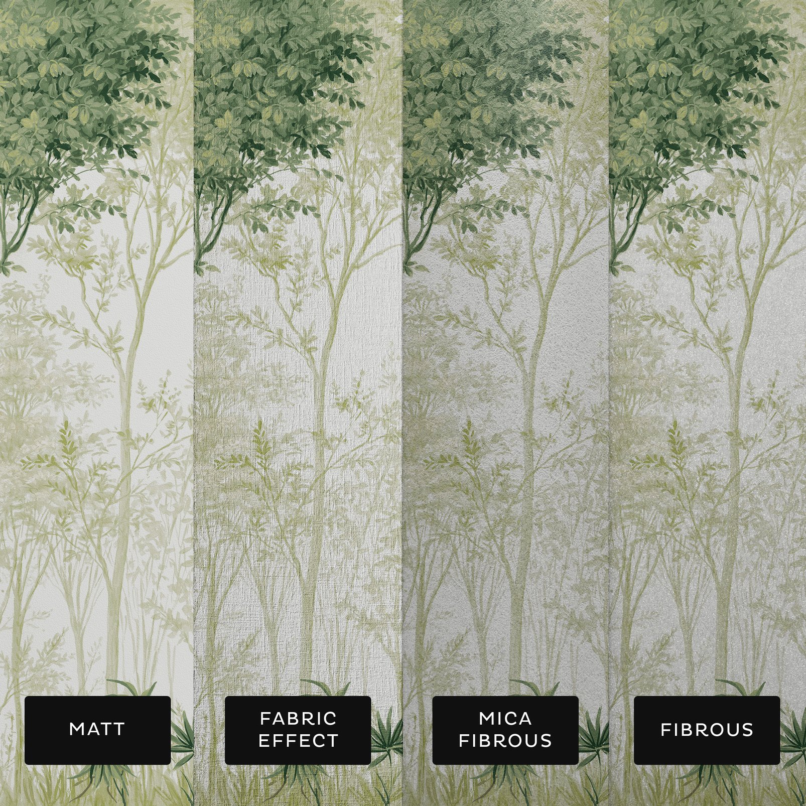 Coppice Forest Sage Bespoke Mural