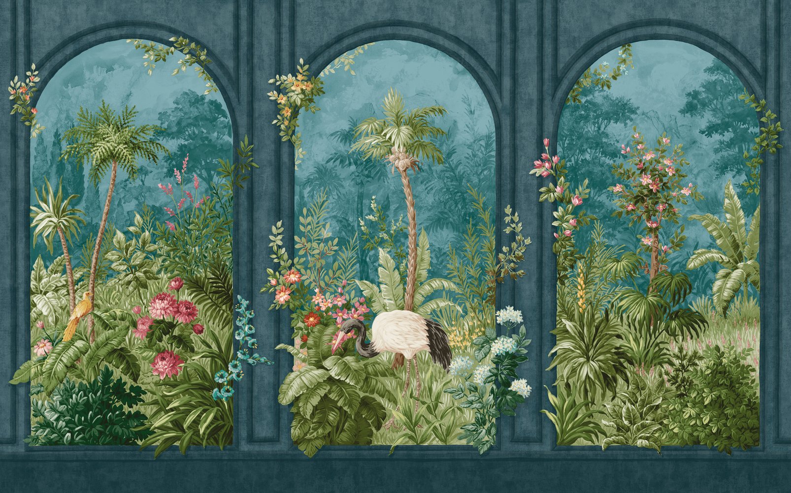 Angkor Jungle Night Bespoke Mural Angkor Jungle Night Bespoke Mural