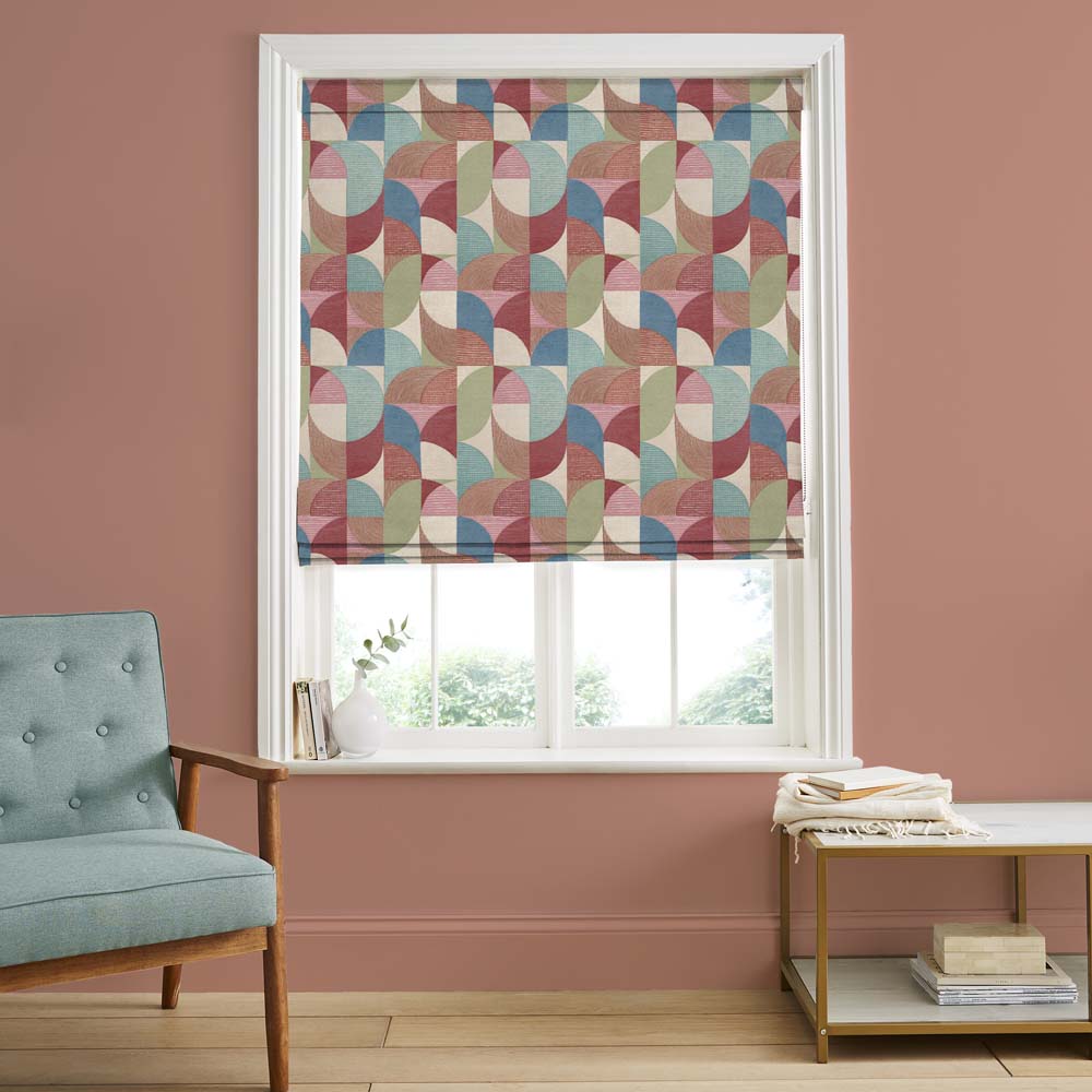 Stitch Craze Carnival Roman Blind