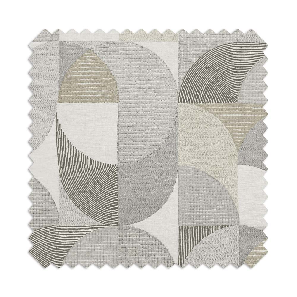 Stitch Craze Taupe Roman Blind