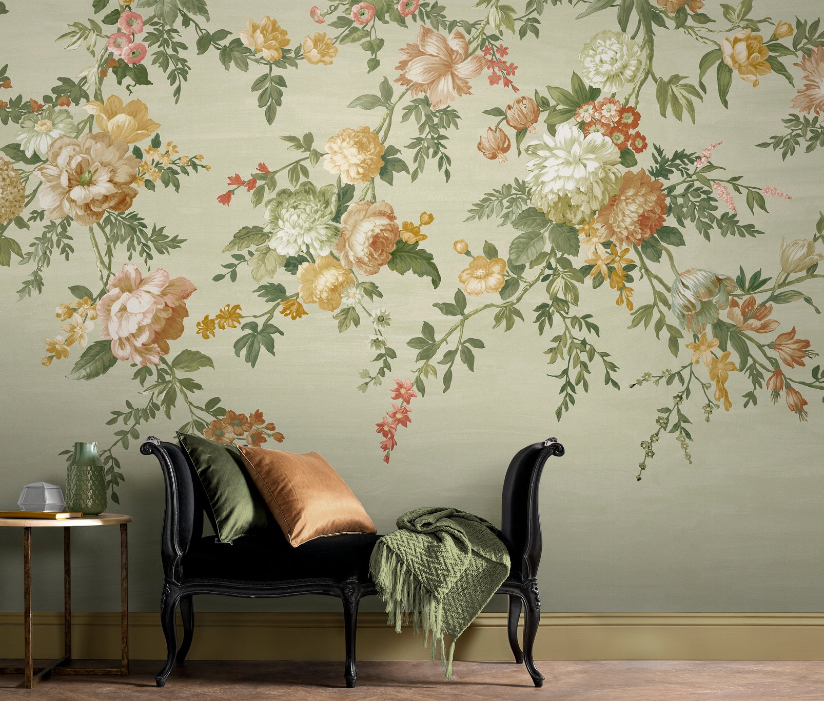 Hague Fleurs Sage Bespoke Mural