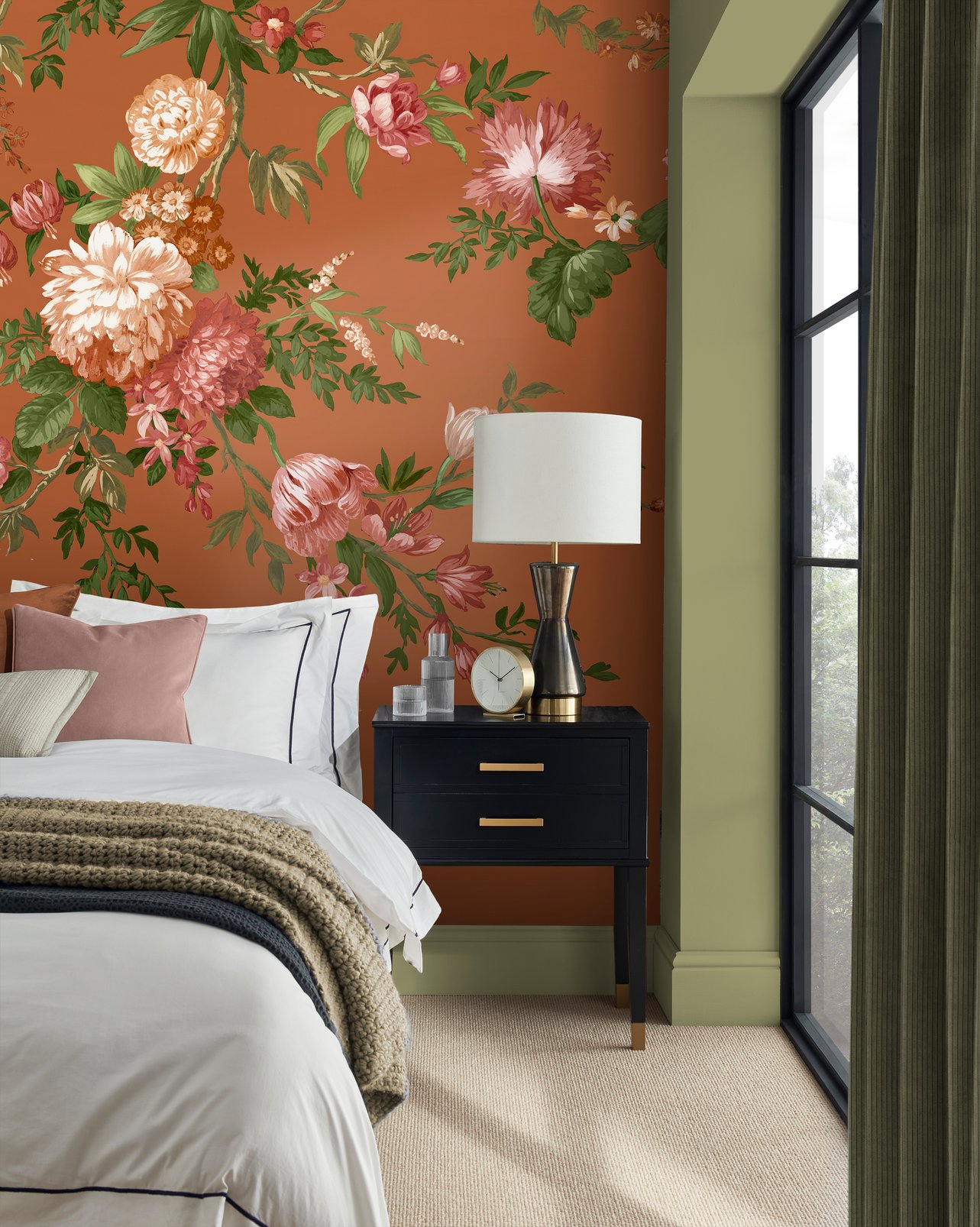 Hague Fleurs Saffron Bespoke Mural