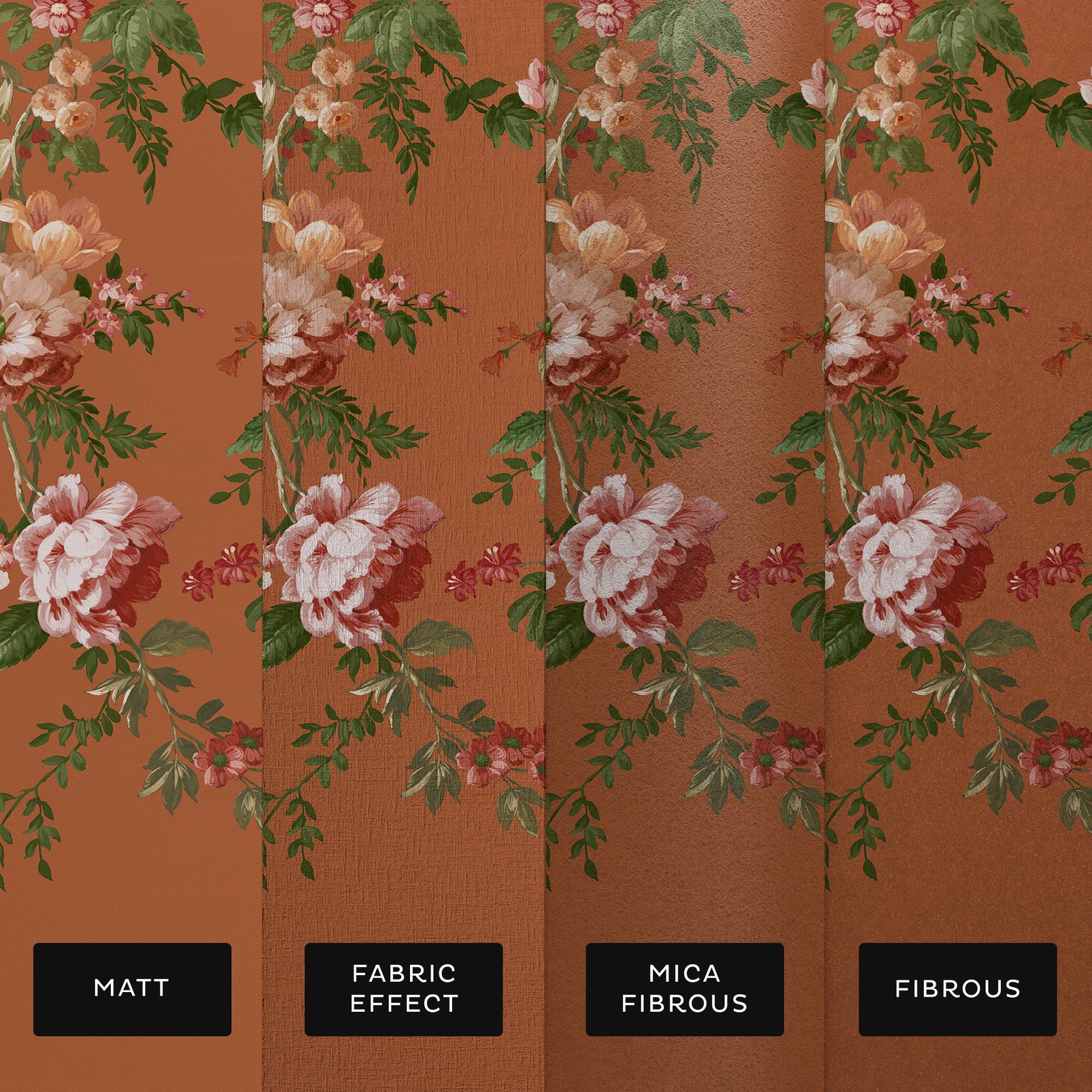 Hague Fleurs Saffron Bespoke Mural