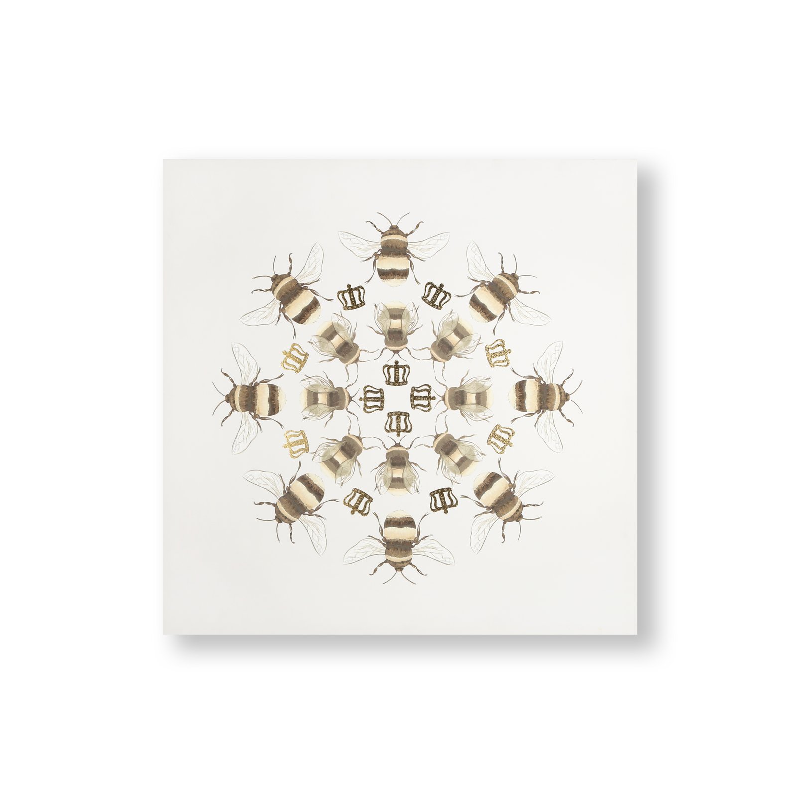 Beautiful Bees Printed Canvas Wall Art