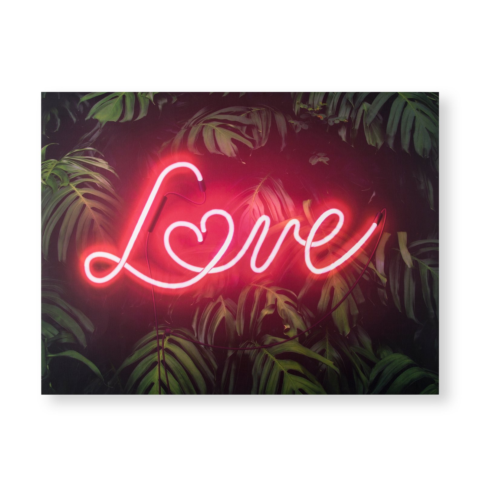 Wandkunst Tropical Neon Love
