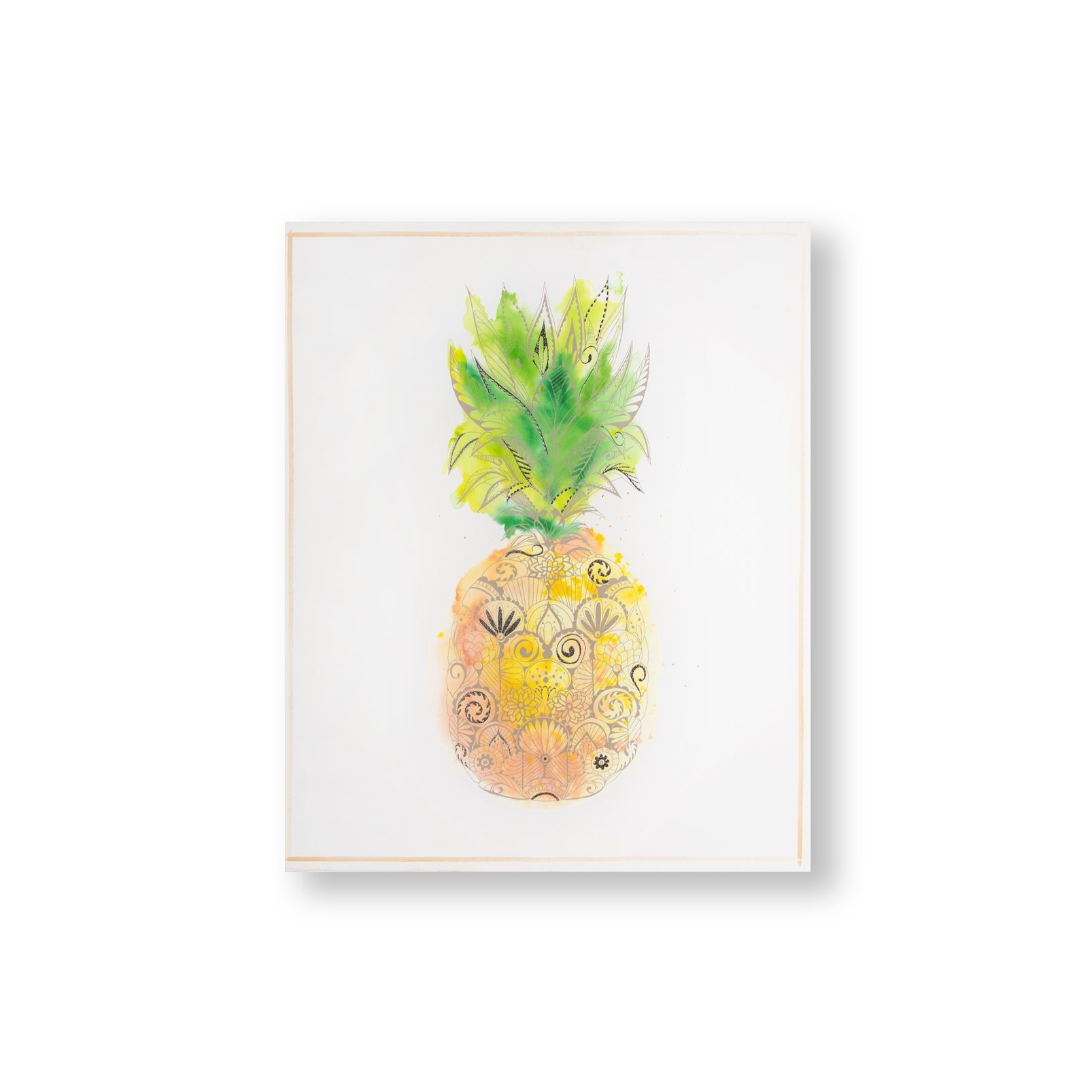 Pineapple Tropics Printed Canvas Wall Art Pineapple Tropics Printed Canvas Wall Art