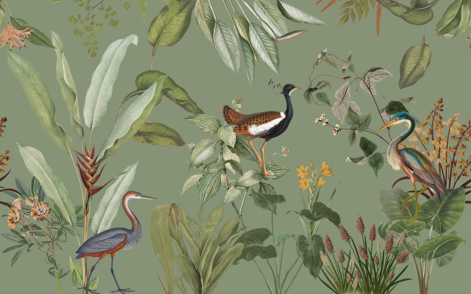 Glasshouse Sage Bespoke Mural
