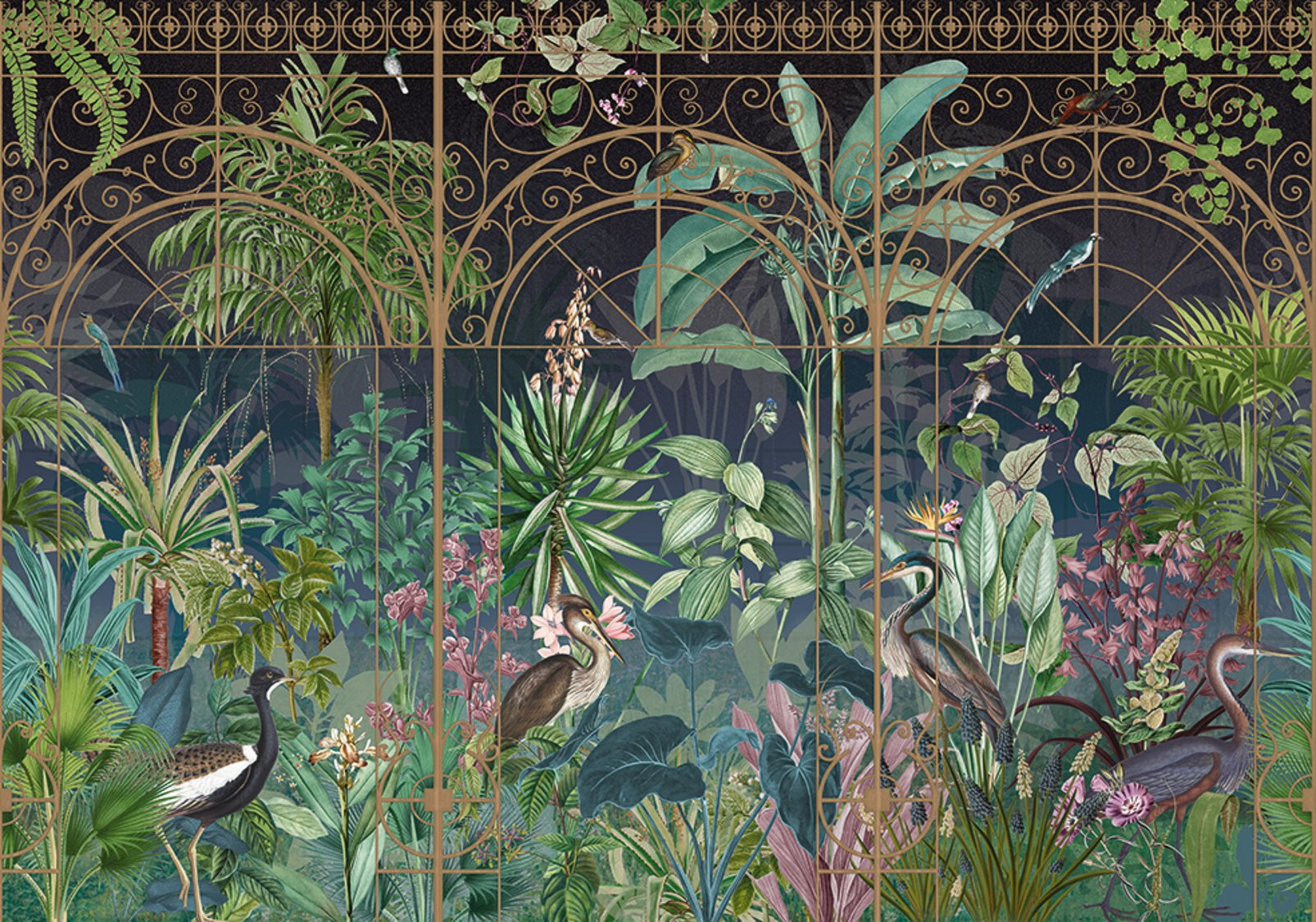 Into The Glasshouse Night Bespoke Mural