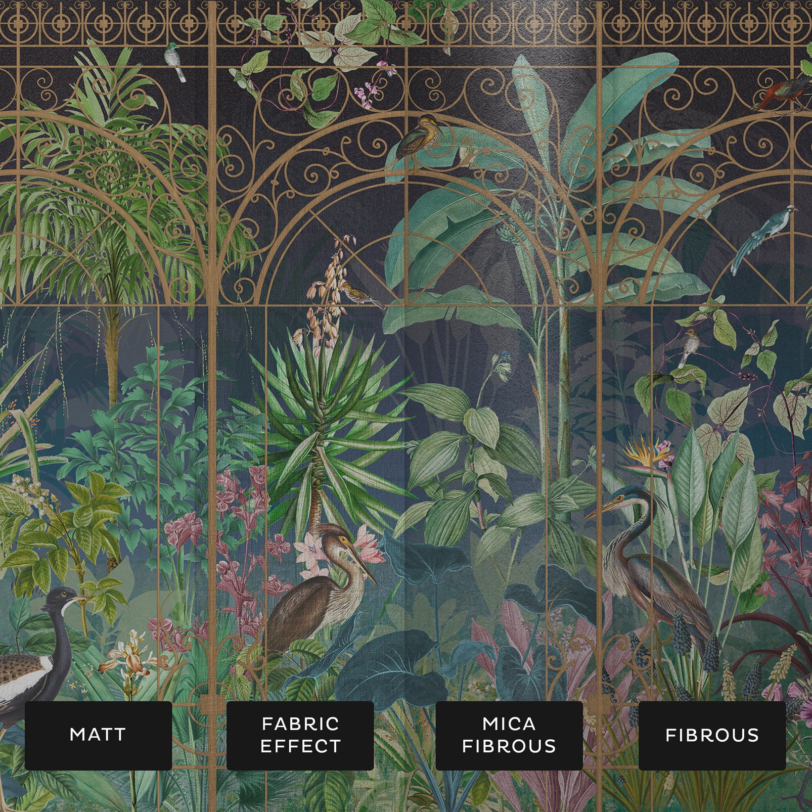 Into The Glasshouse Night Bespoke Mural Into The Glasshouse Night Bespoke Mural