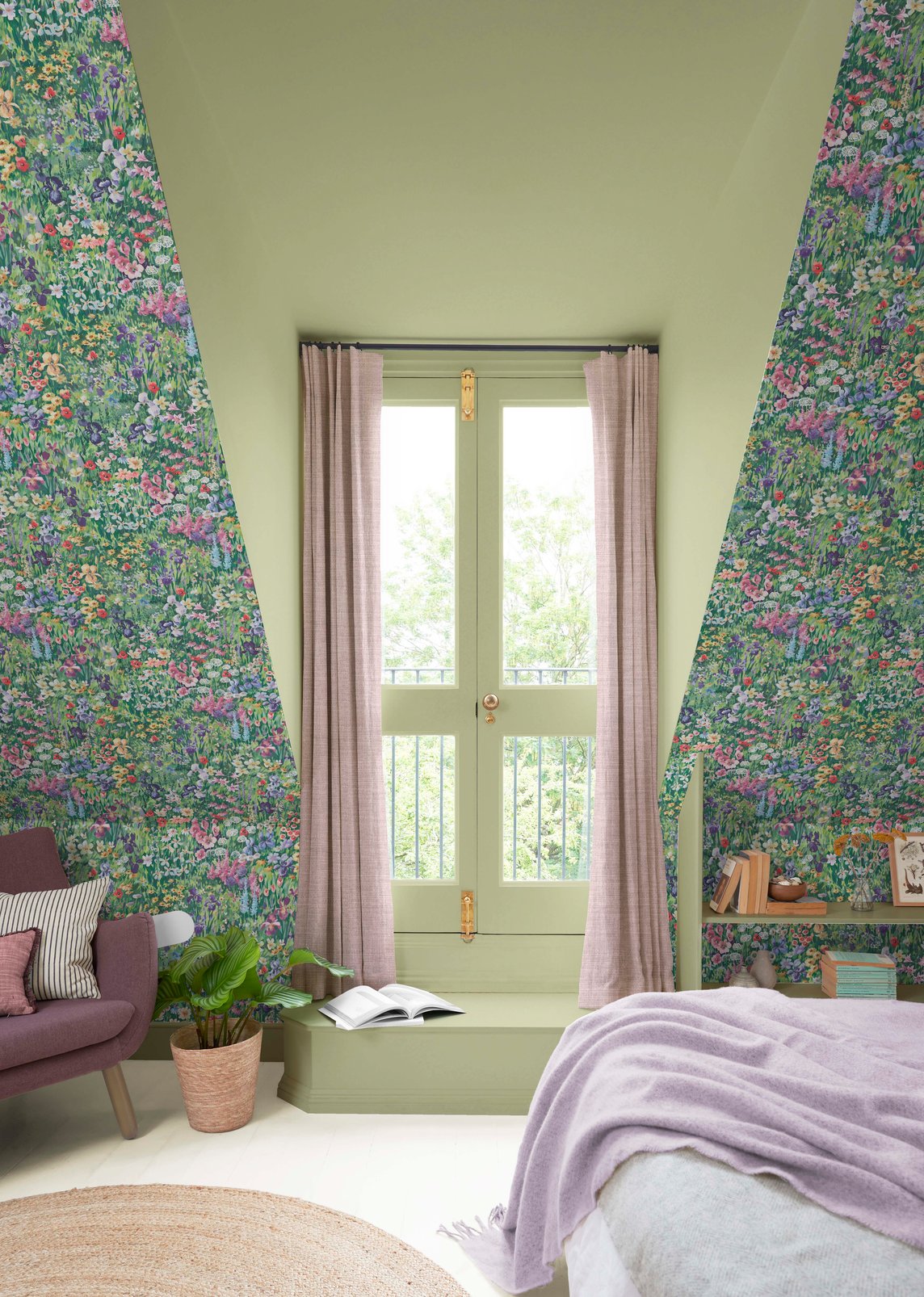 Cottage Garden Verdant Wallpaper Cottage Garden Verdant Wallpaper