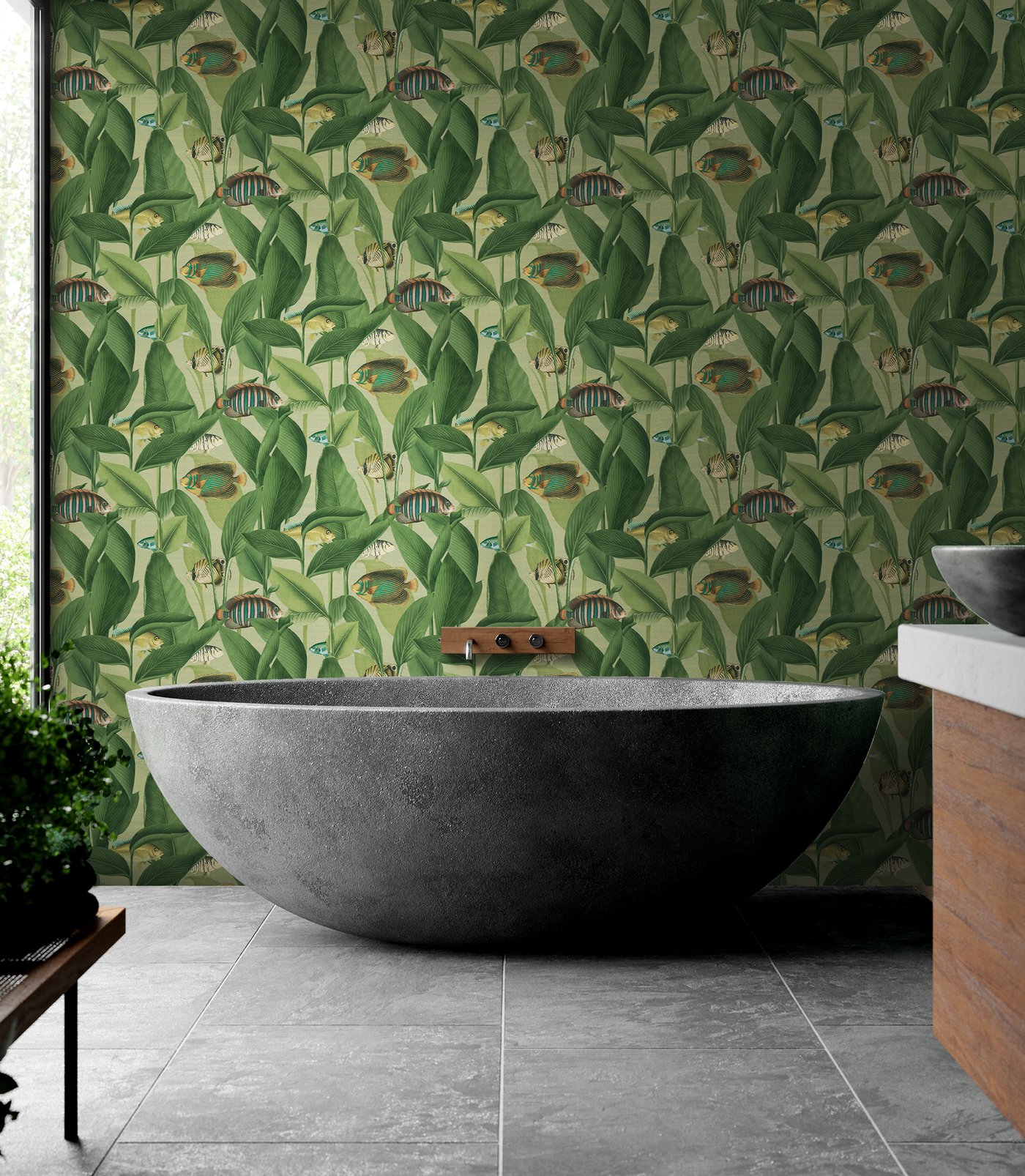 Aquarium Green Wallpaper Aquarium Green Wallpaper