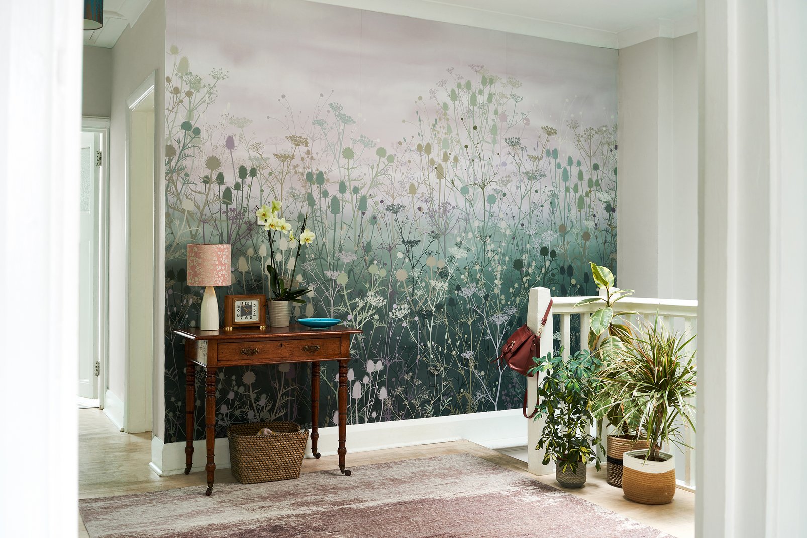 Tania's Garden Heather Bespoke Mural by Clarissa Hulse