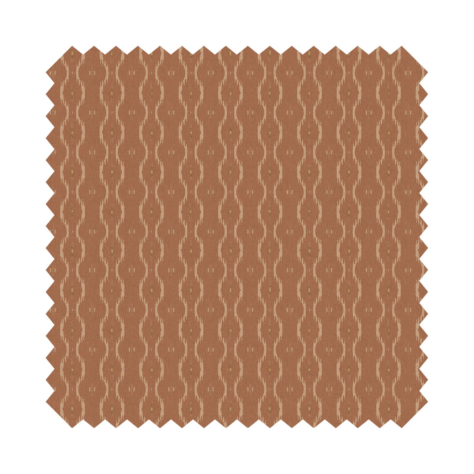 Rustic Ikat Clay Blackout Roller Blind