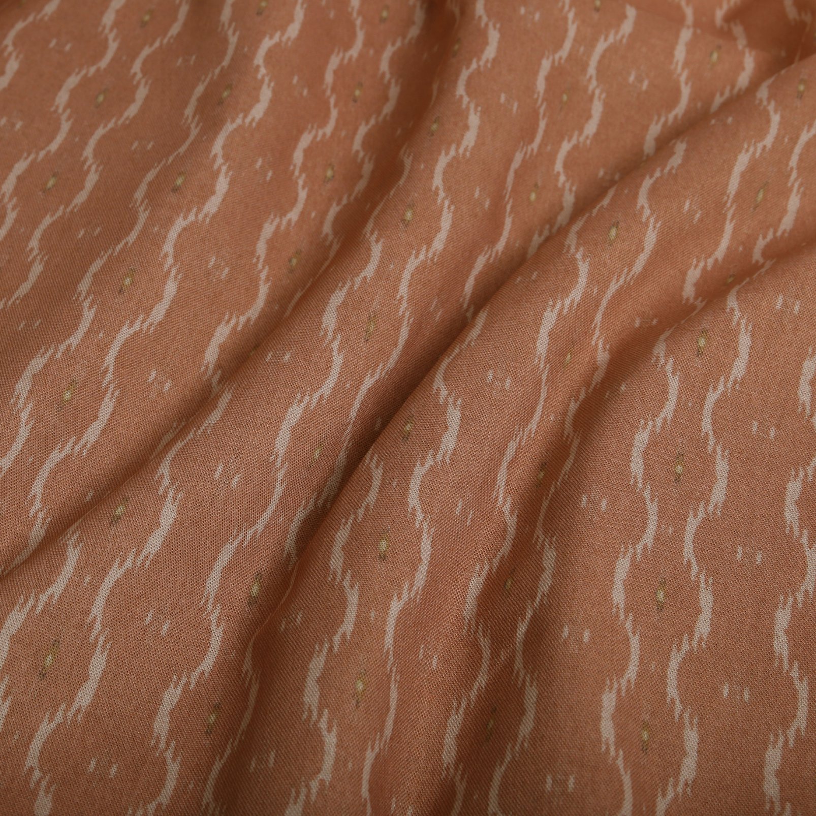 Rustic Ikat Clay Blackout Roller Blind
