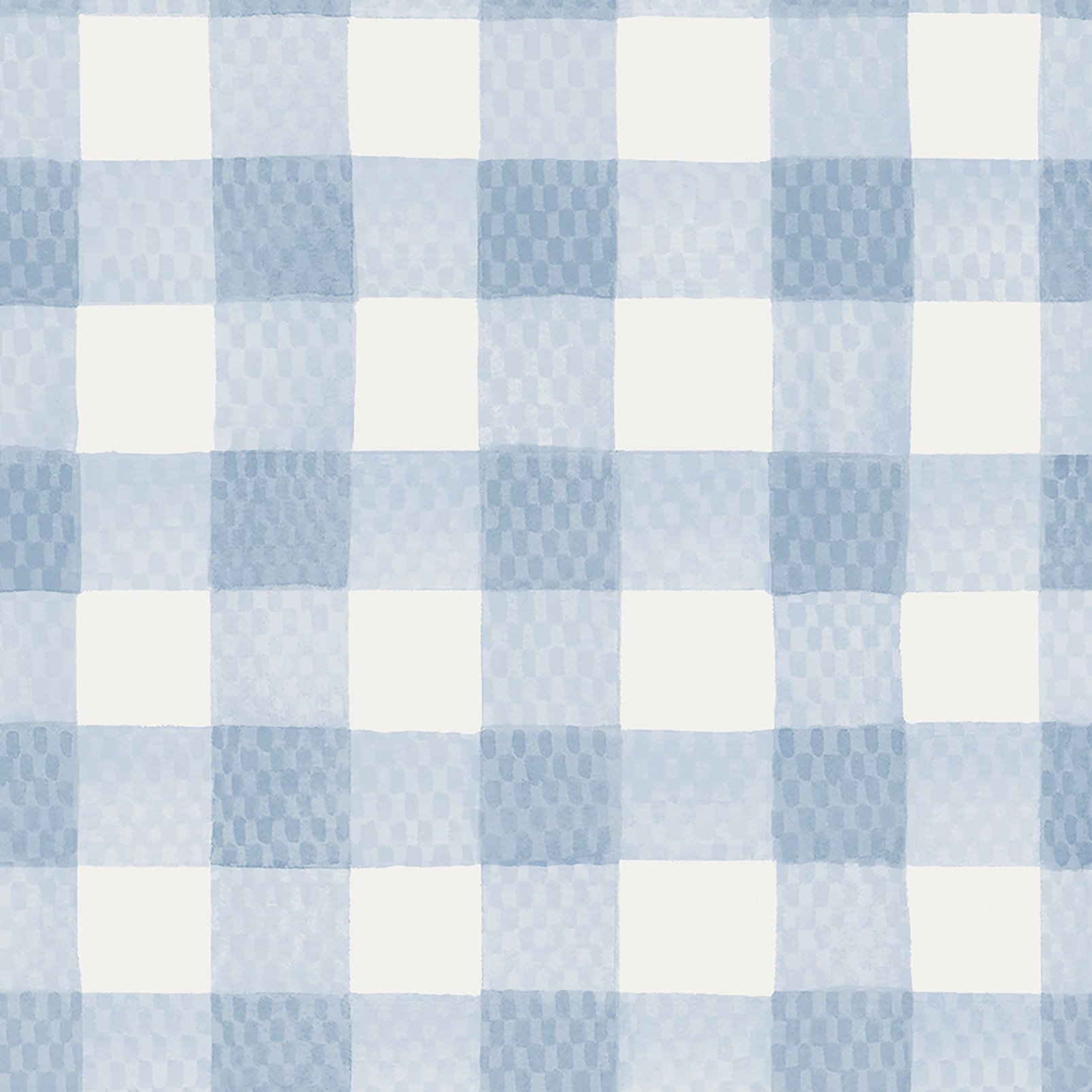 Cath Kidston Painted Gingham Blue Wallpaper