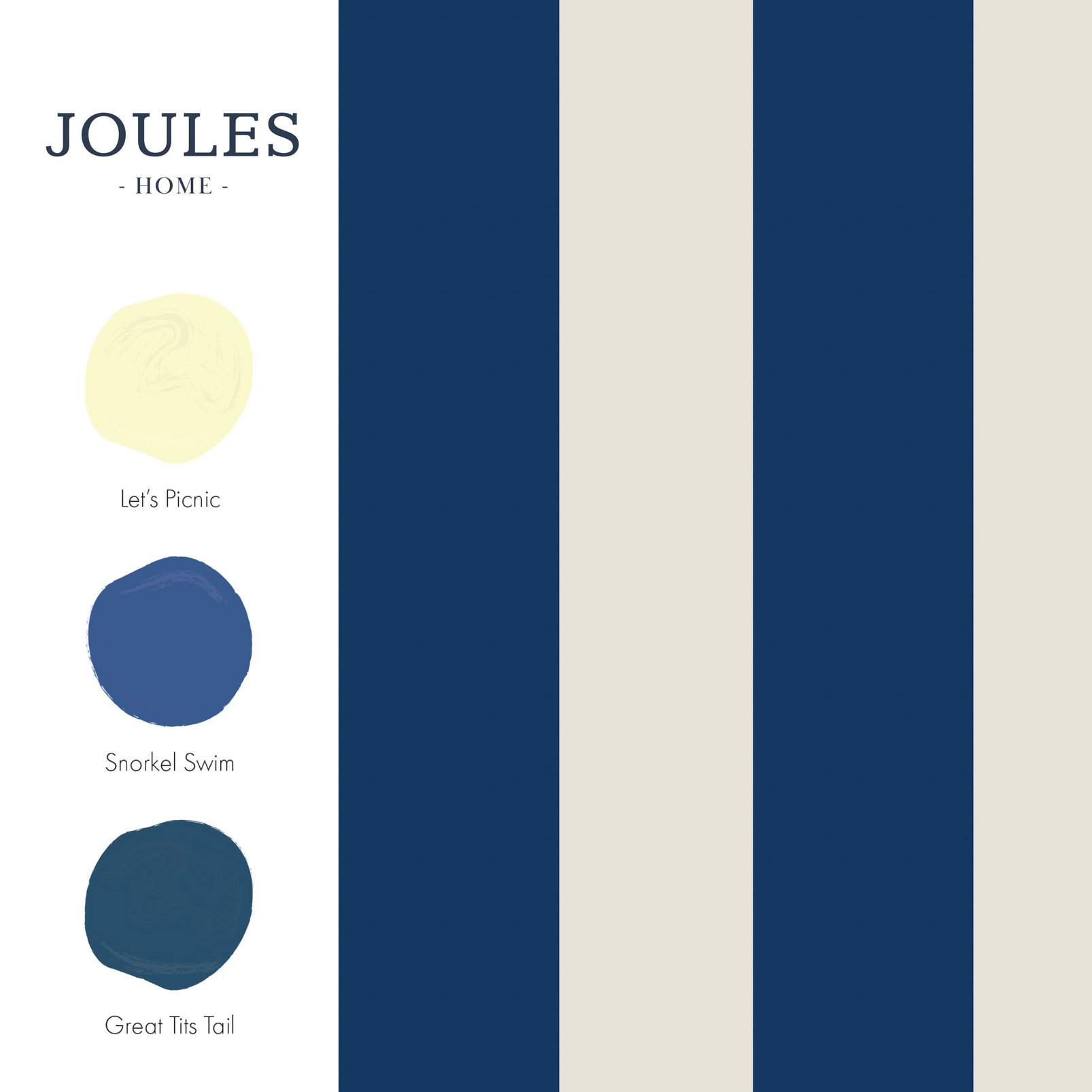 Joules Harborough Stripe Coast Blue Wallpaper Joules Harborough Stripe Coast Blue Wallpaper