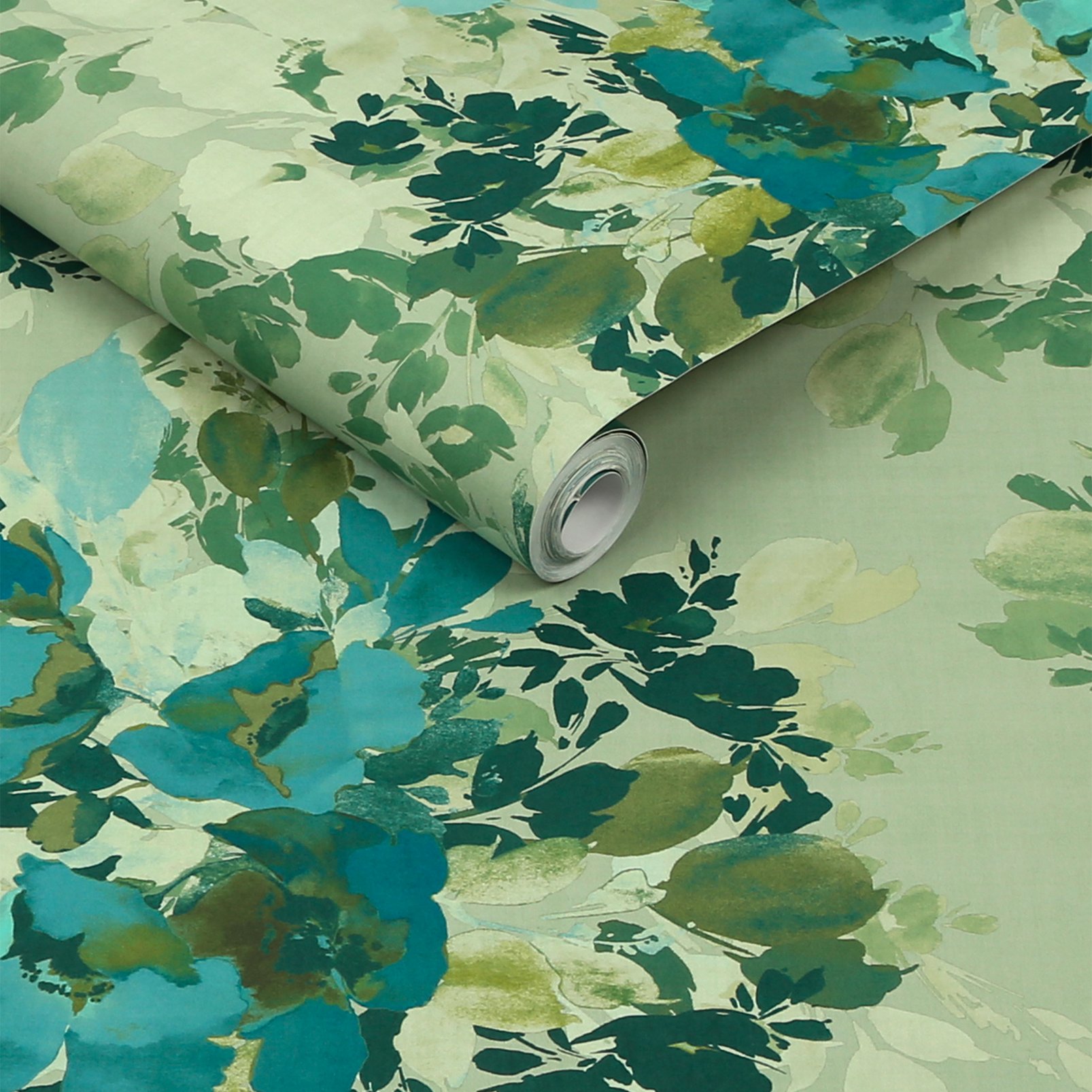 Nicole Miller Botanic Peel & Stick Sage Wallpaper Nicole Miller Botanic Peel & Stick Sage Wallpaper