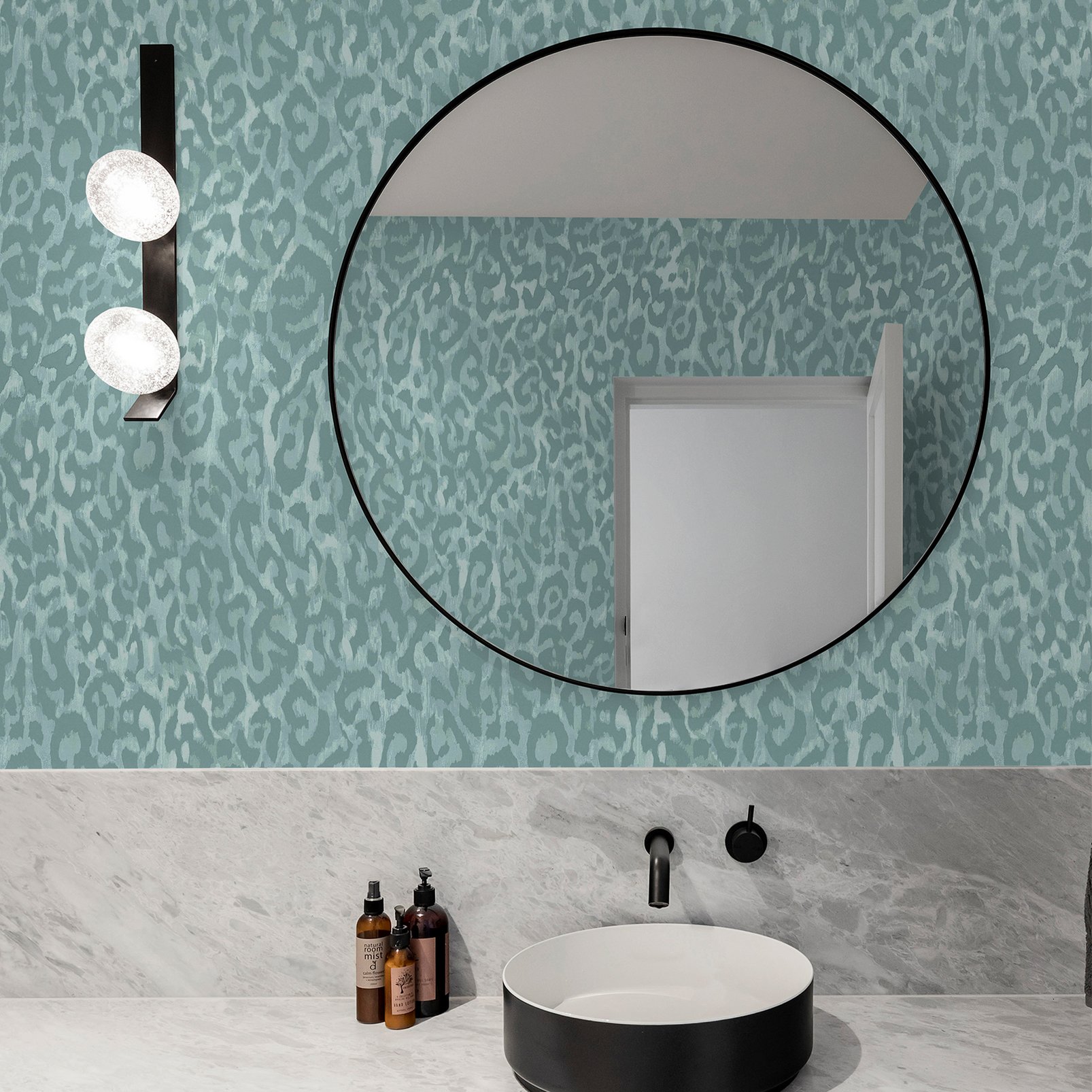 Nicole Miller Laid Back Leopard Peel & Stick Minted Wallpaper Nicole Miller Laid Back Leopard Peel & Stick Minted Wallpaper