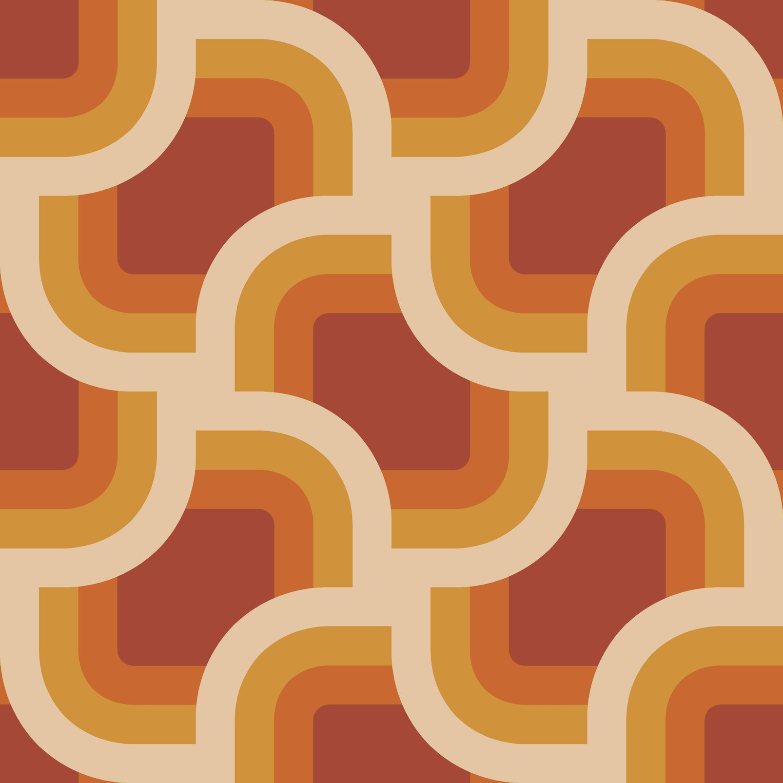 Nicole Miller Retro Geo Peel & Stick Clay / Turmeric Wallpaper Nicole Miller Retro Geo Peel & Stick Clay / Turmeric Wallpaper