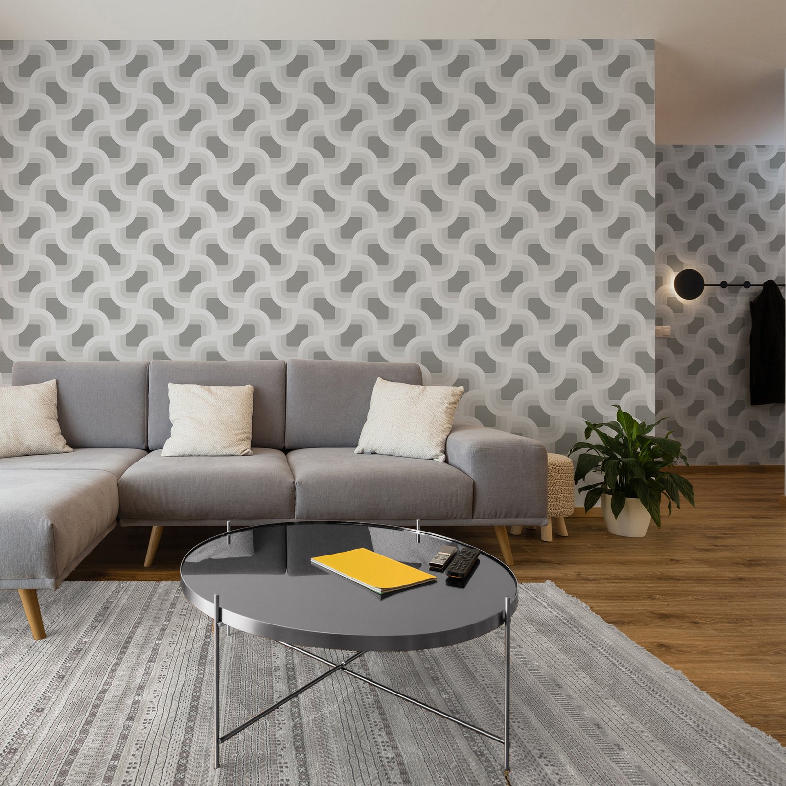 Nicole Miller Retro Geo Peel & Stick Smoke Wallpaper - 127444_ROOMSET_RETRO GEO SMOKE_01.jpg