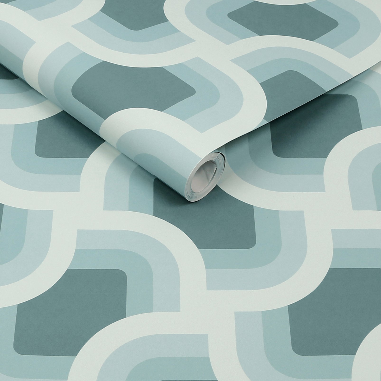 Nicole Miller Retro Geo Peel & Stick Spa Wallpaper Nicole Miller Retro Geo Peel & Stick Spa Wallpaper