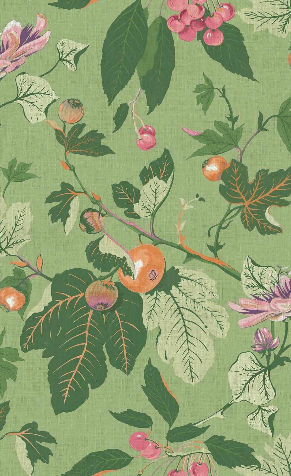 Craftwork Trail Green Wallpaper