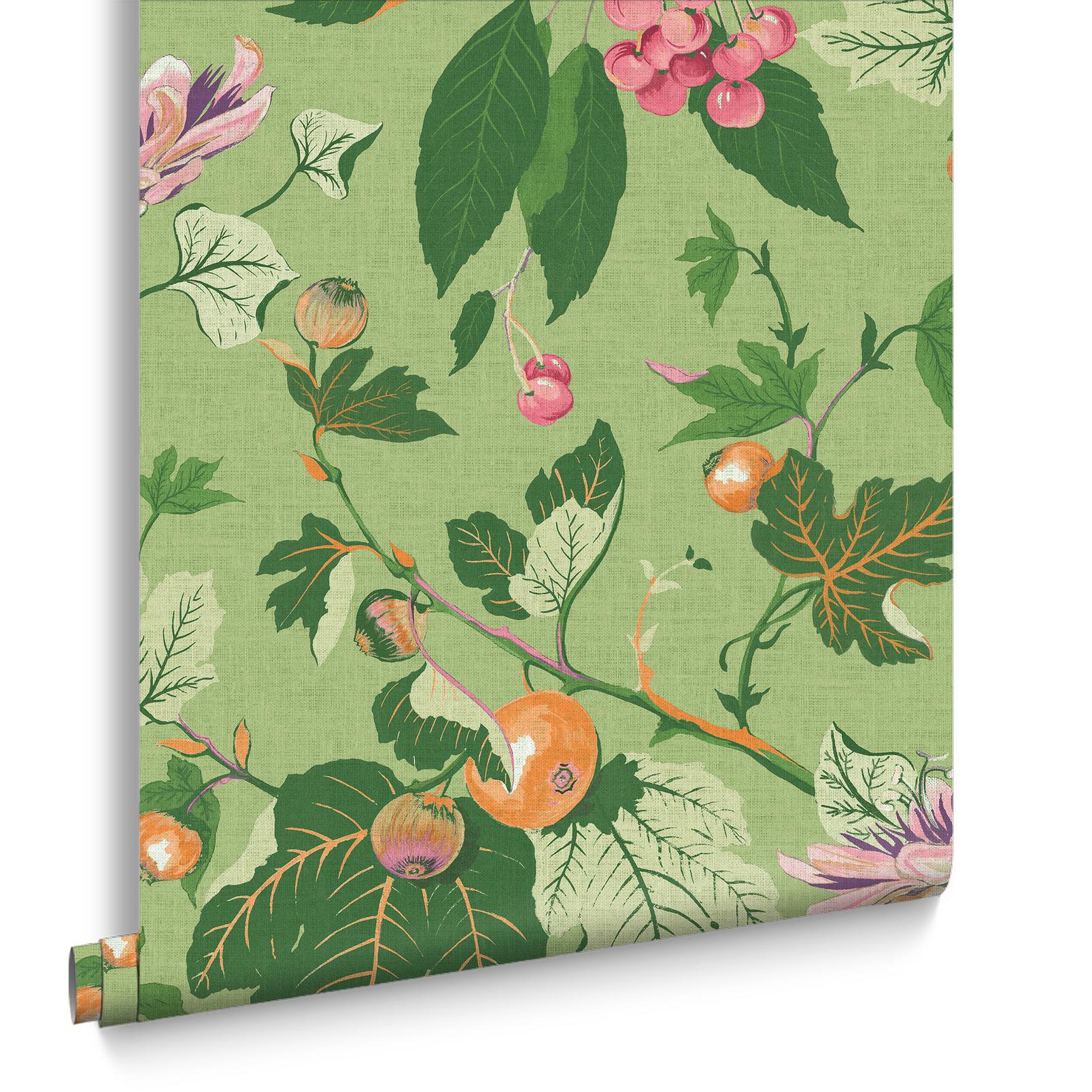 Craftwork Trail Green Wallpaper