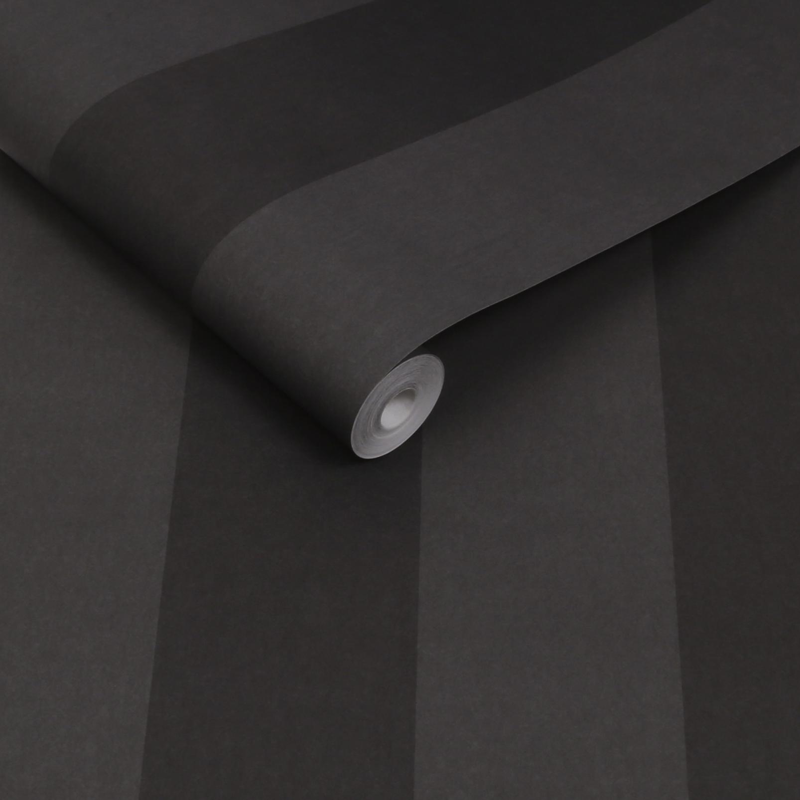 Quartet Stripe Charcoal Wallpaper