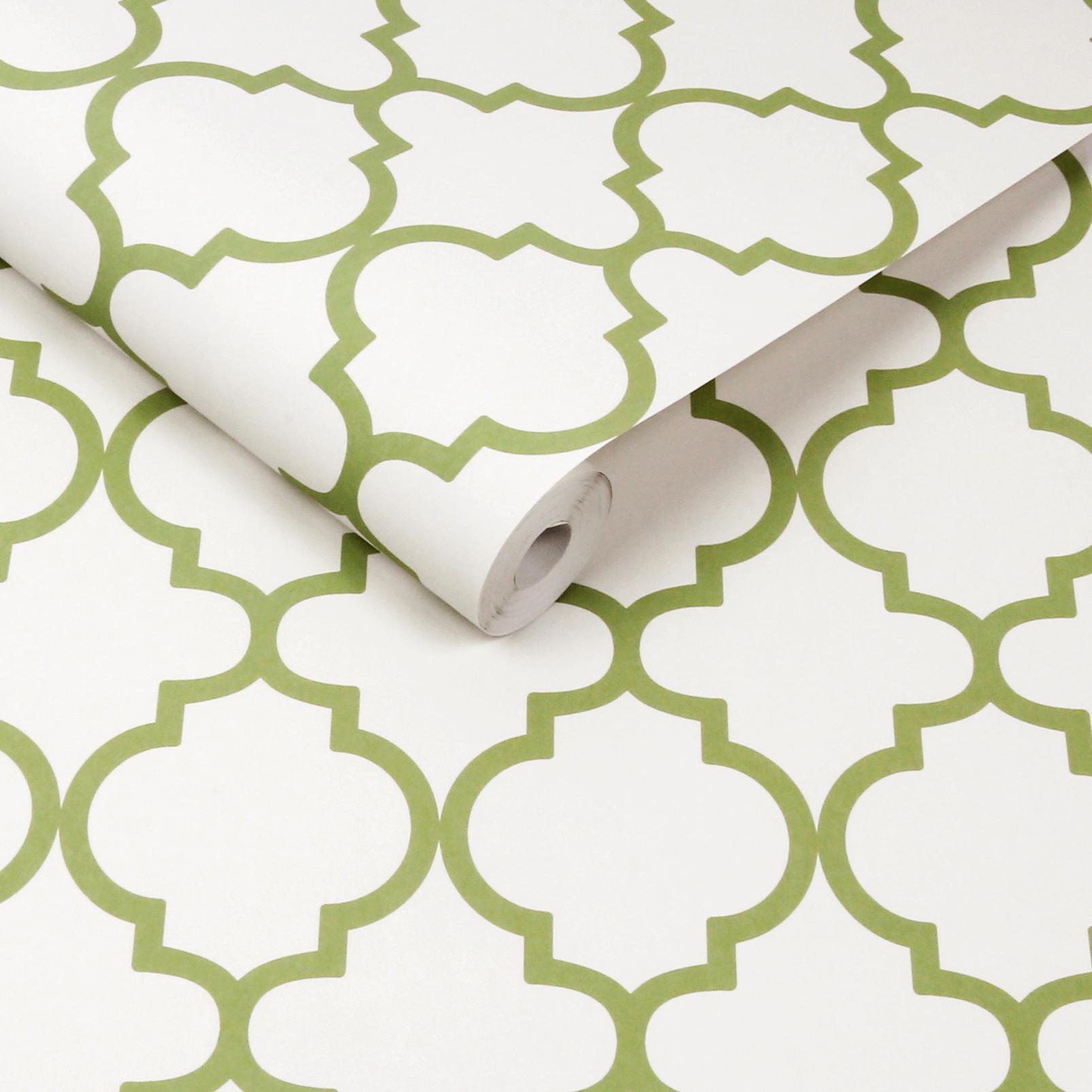 Trellia Green Wallpaper