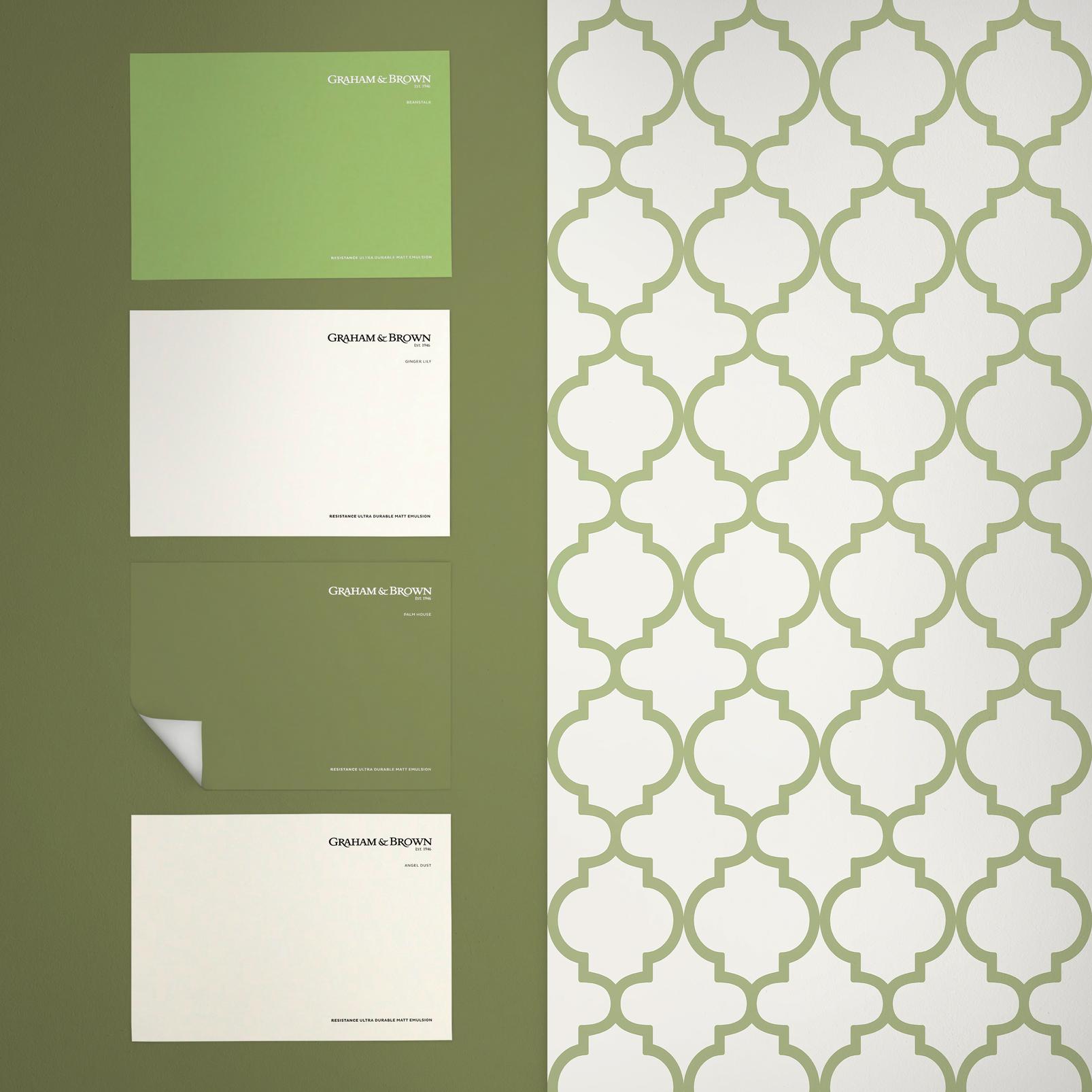 Trellia Green Wallpaper