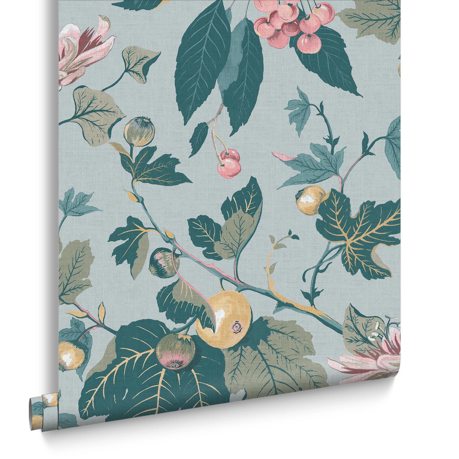 Craftwork Trail Sky Blue Wallpaper