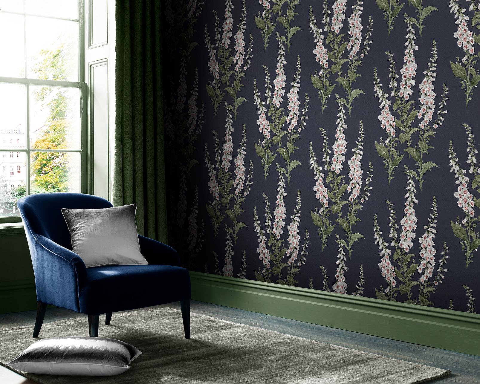 Foxglove Midnight Wallpaper