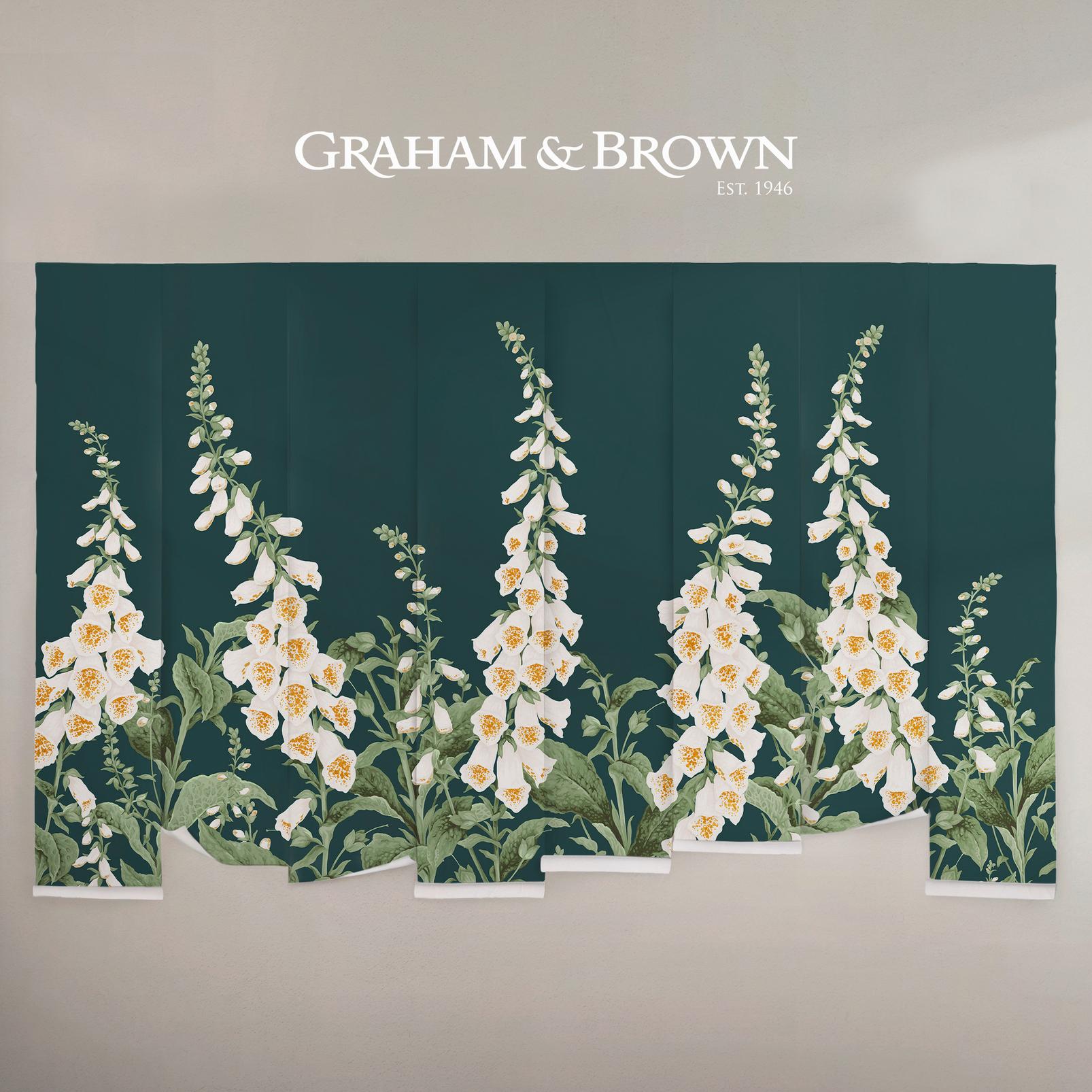 Foxglove Teal Bespoke Mural