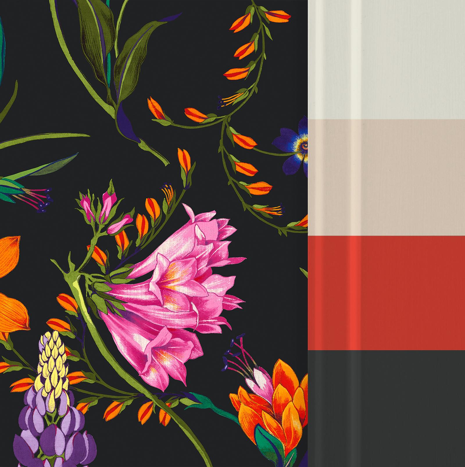 Botanist's Scroll Night Bespoke Mural