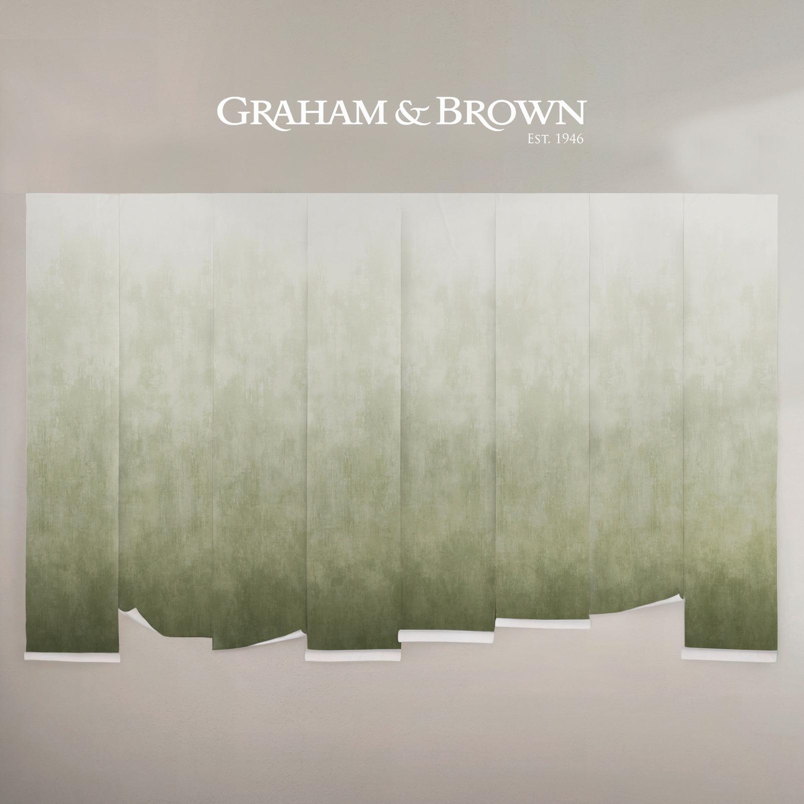 Oblique Ink Green Bespoke Mural