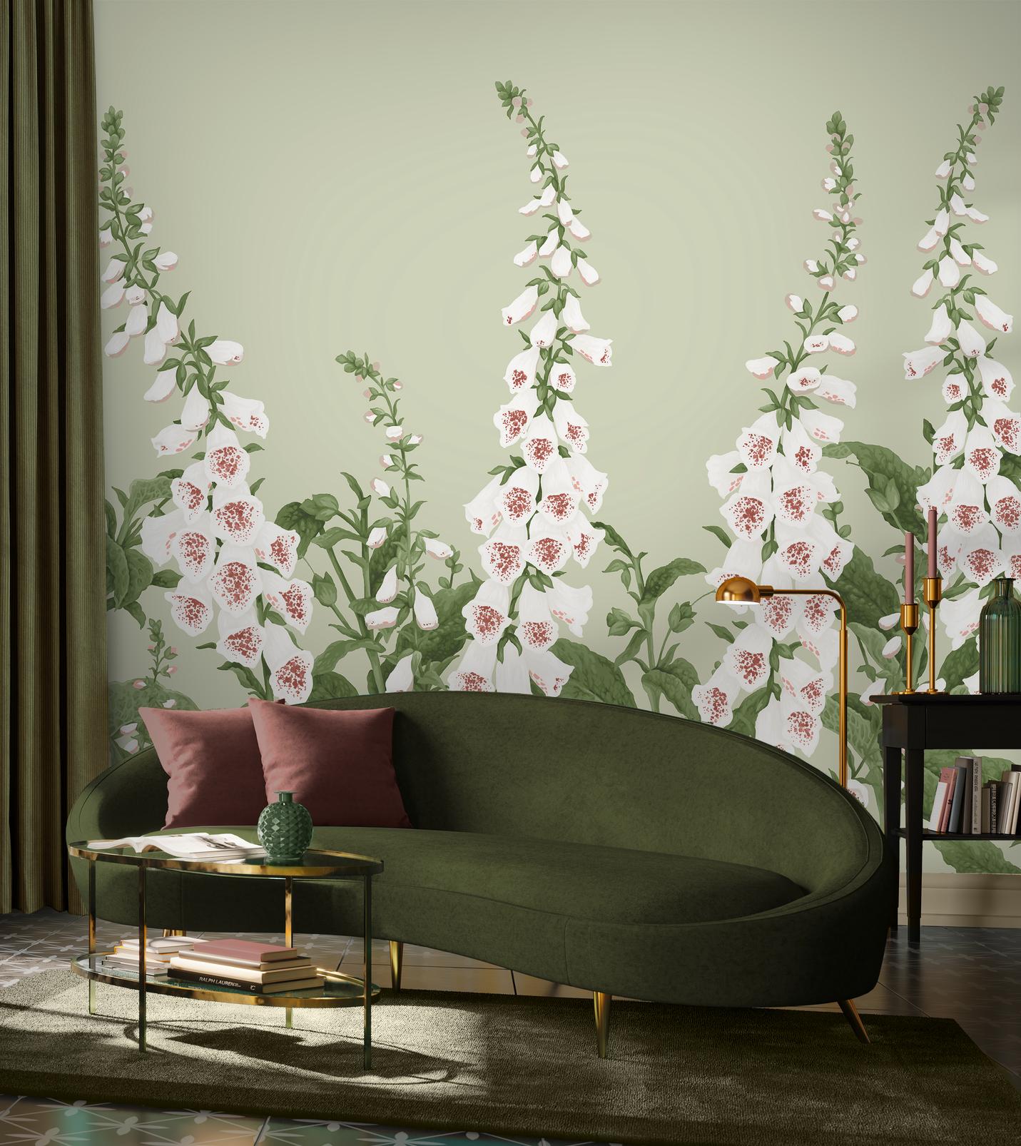 Foxglove Sage Bespoke Mural